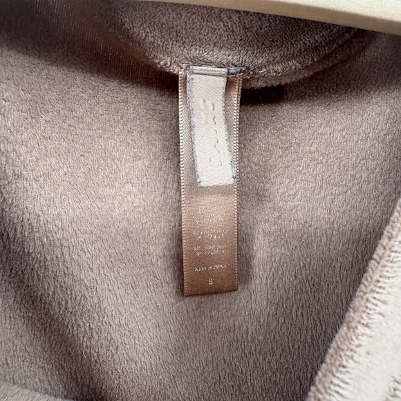 SKIMS Size Small Velour Tank Sienna Tan Brown Sleeveless Crewneck Tank Top #15A - Picture 2 of 4